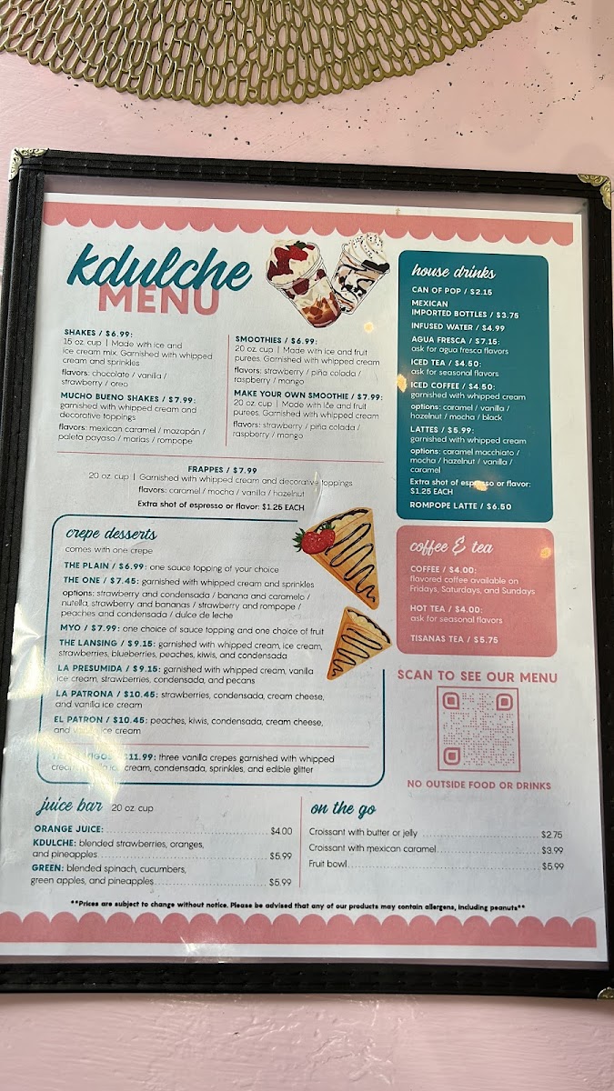 Menu Kdulche Cafe 1 Inc-5