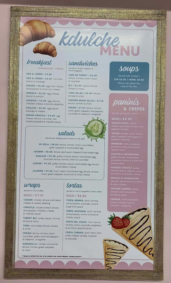 Menu Kdulche Cafe 1 Inc-6
